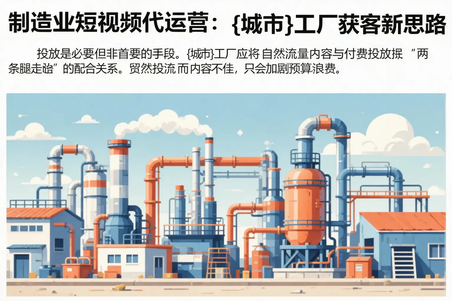 制造业短视频代运营:威宁工厂获客新思路